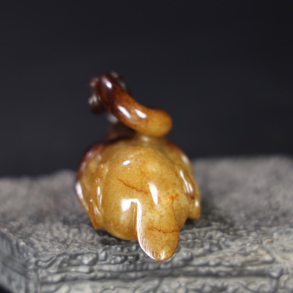 Chinese Natural Jade Carved Phoenix Bird