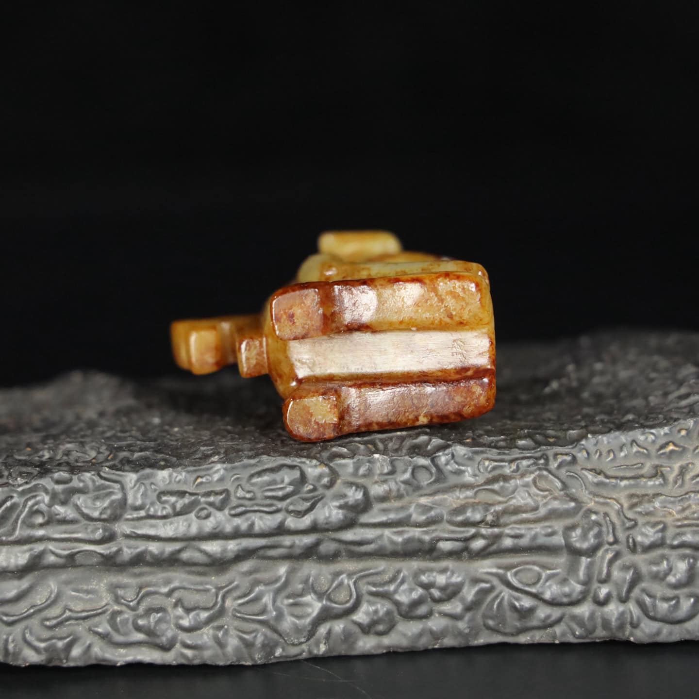 Chinese Natural Jade Carved Beast