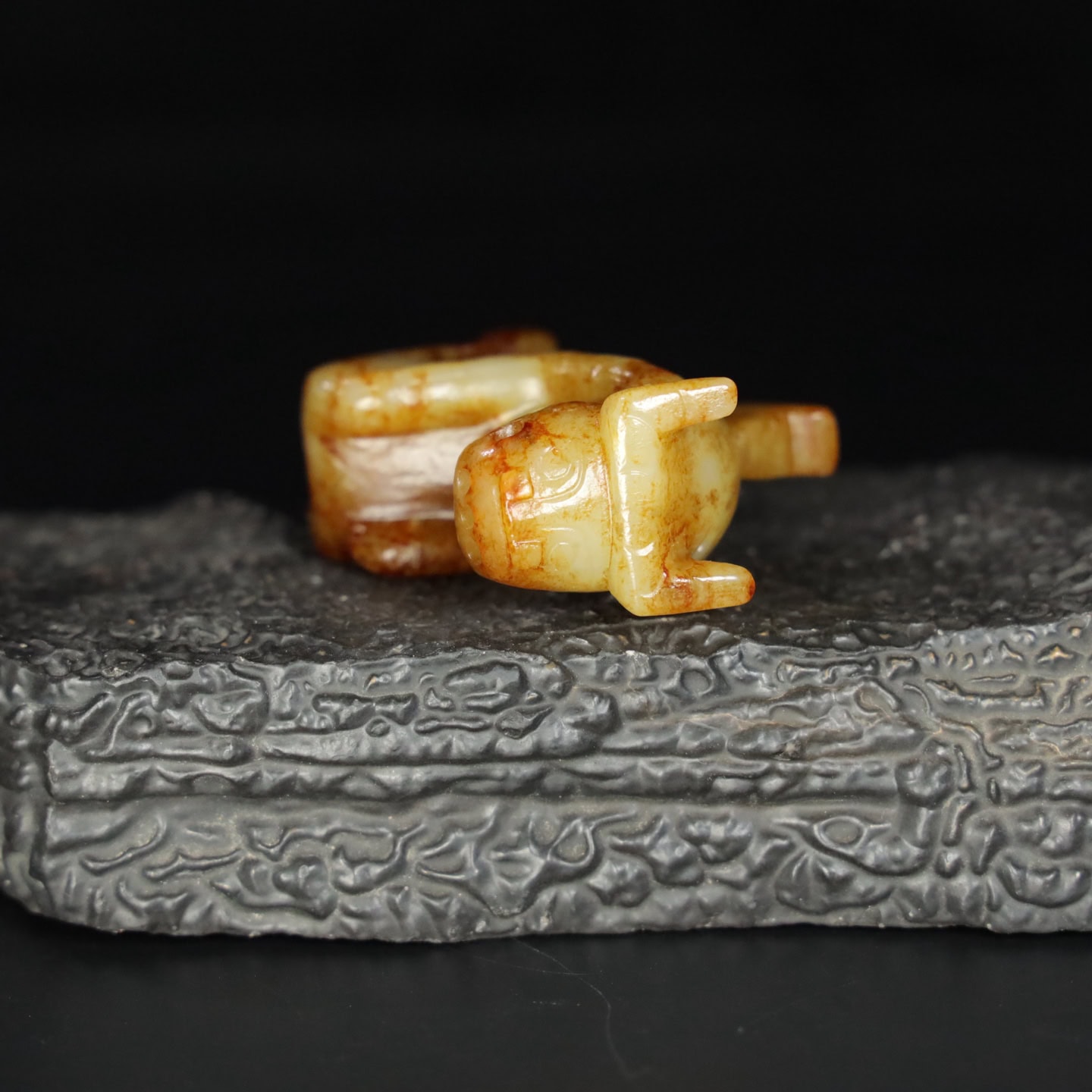 Chinese Natural Jade Carved Beast