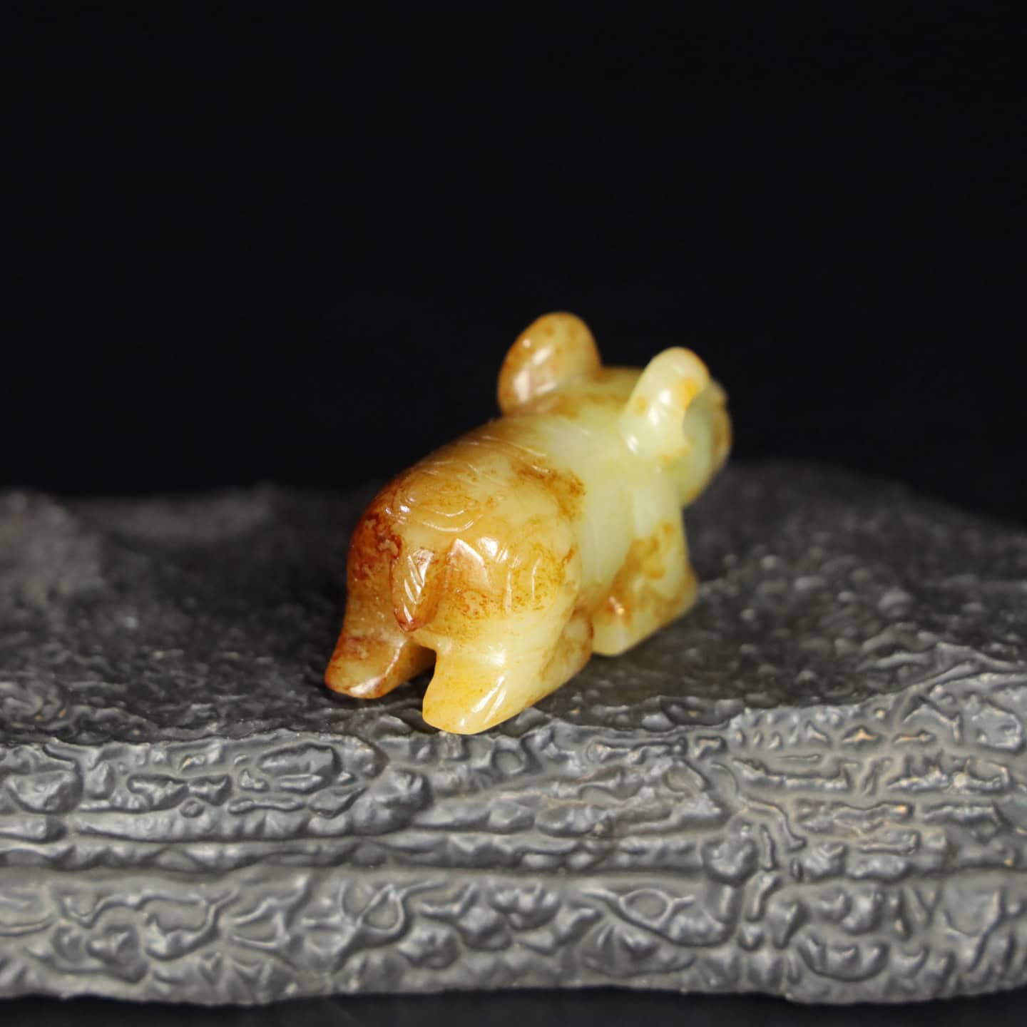 Chinese Natural Jade Carved Beast
