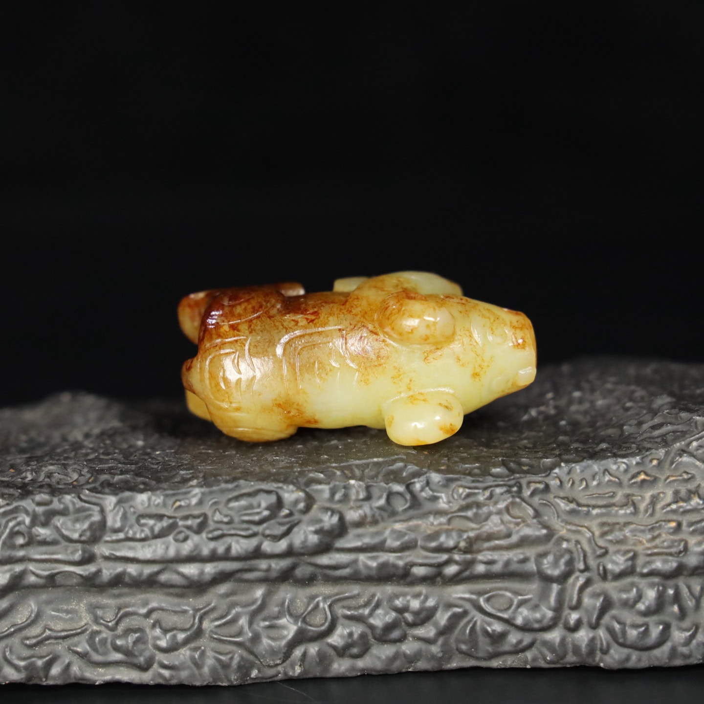 Chinese Natural Jade Carved Beast
