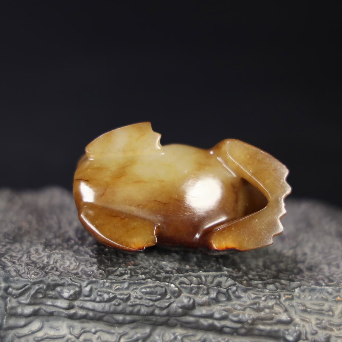 Chinese Natural Jade Carved Frog