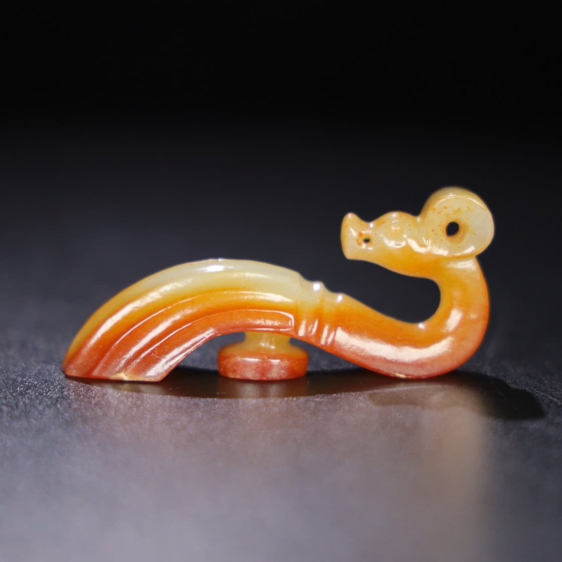 Chinese Natural Jade Carved Hook