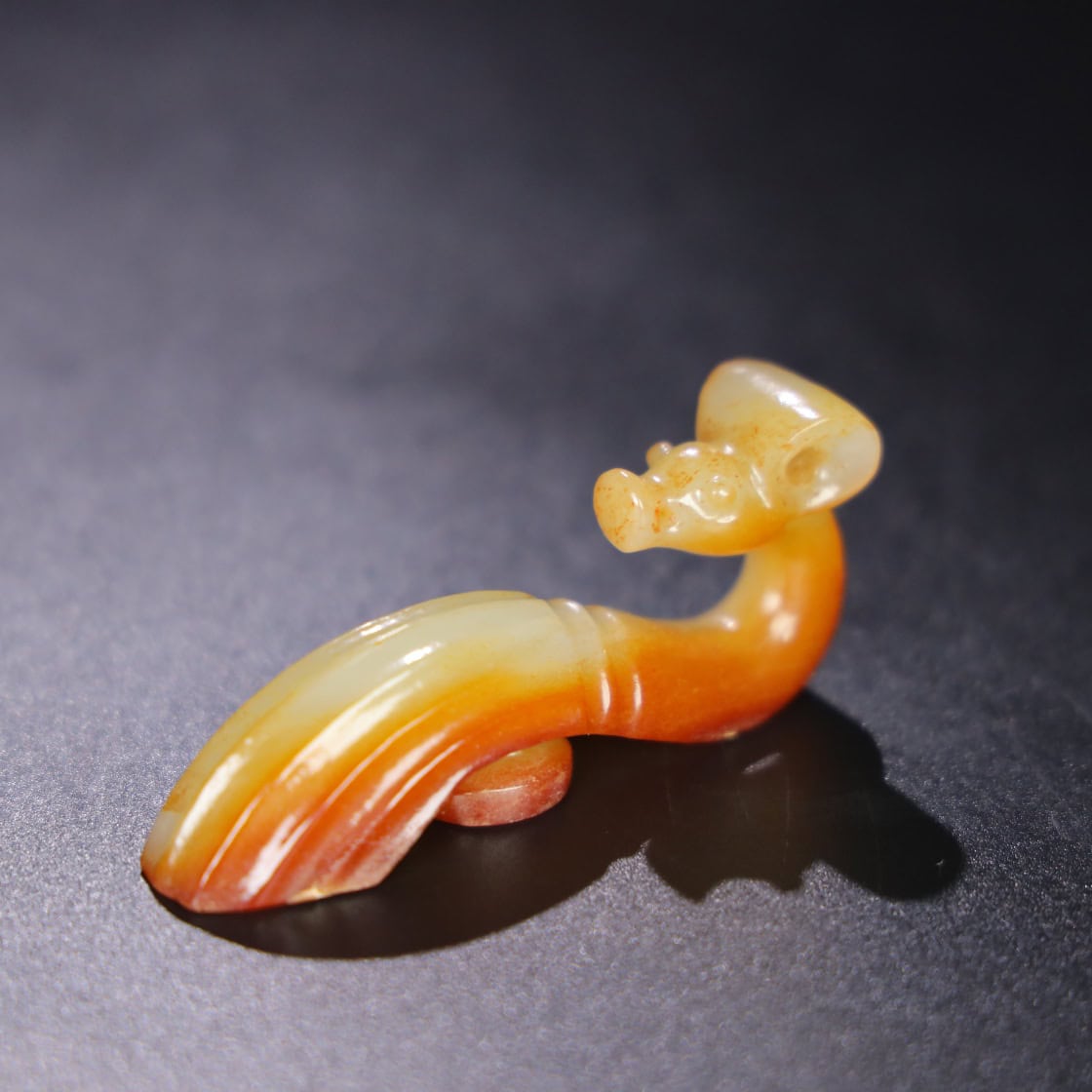 Chinese Natural Jade Carved Hook
