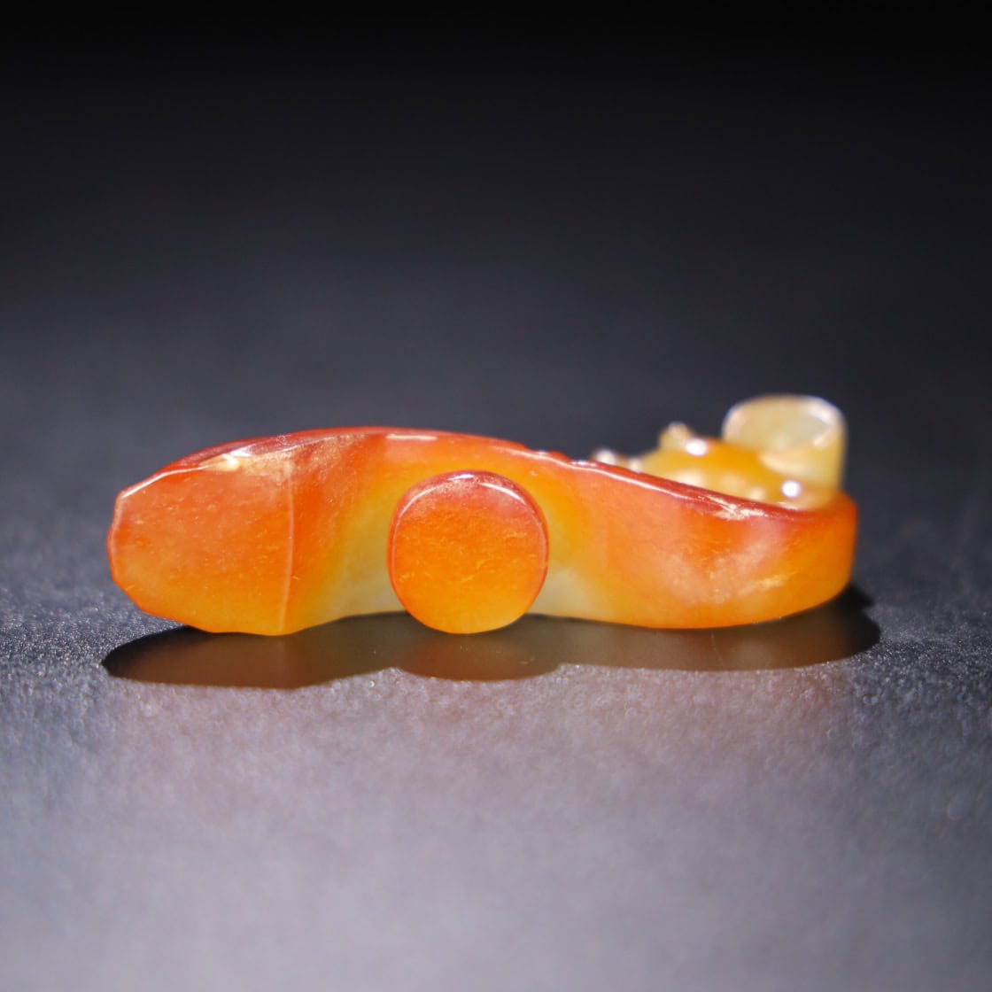 Chinese Natural Jade Carved Hook