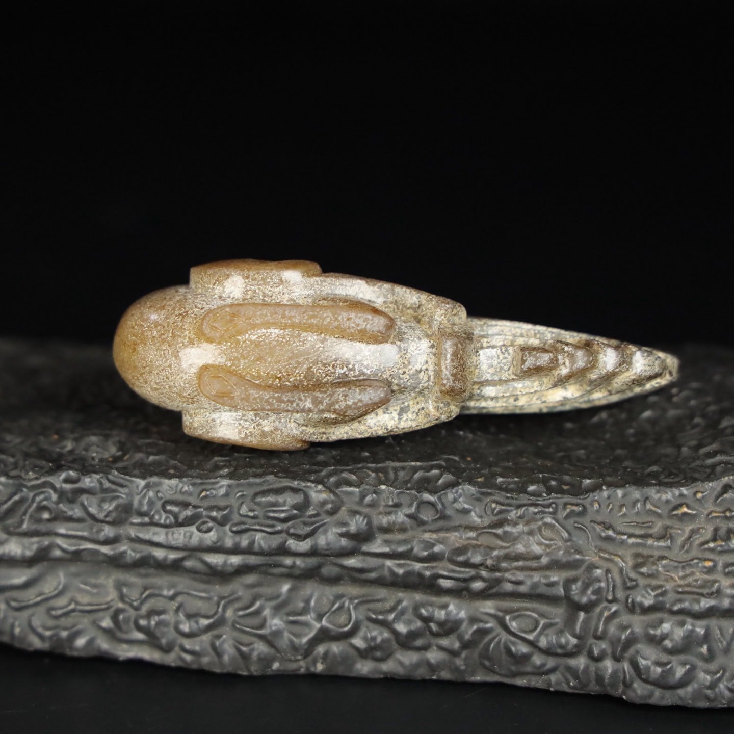 Chinese Natural Jade Carved Phoenix bird