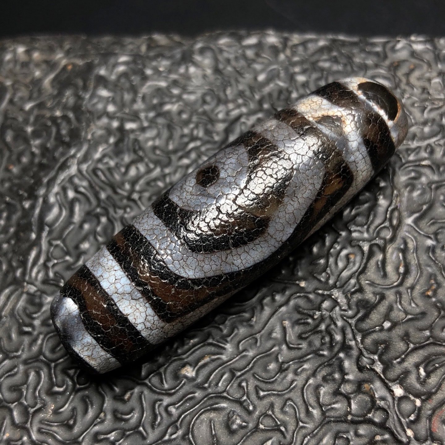 Chinese Natural Agate DZI Beads
