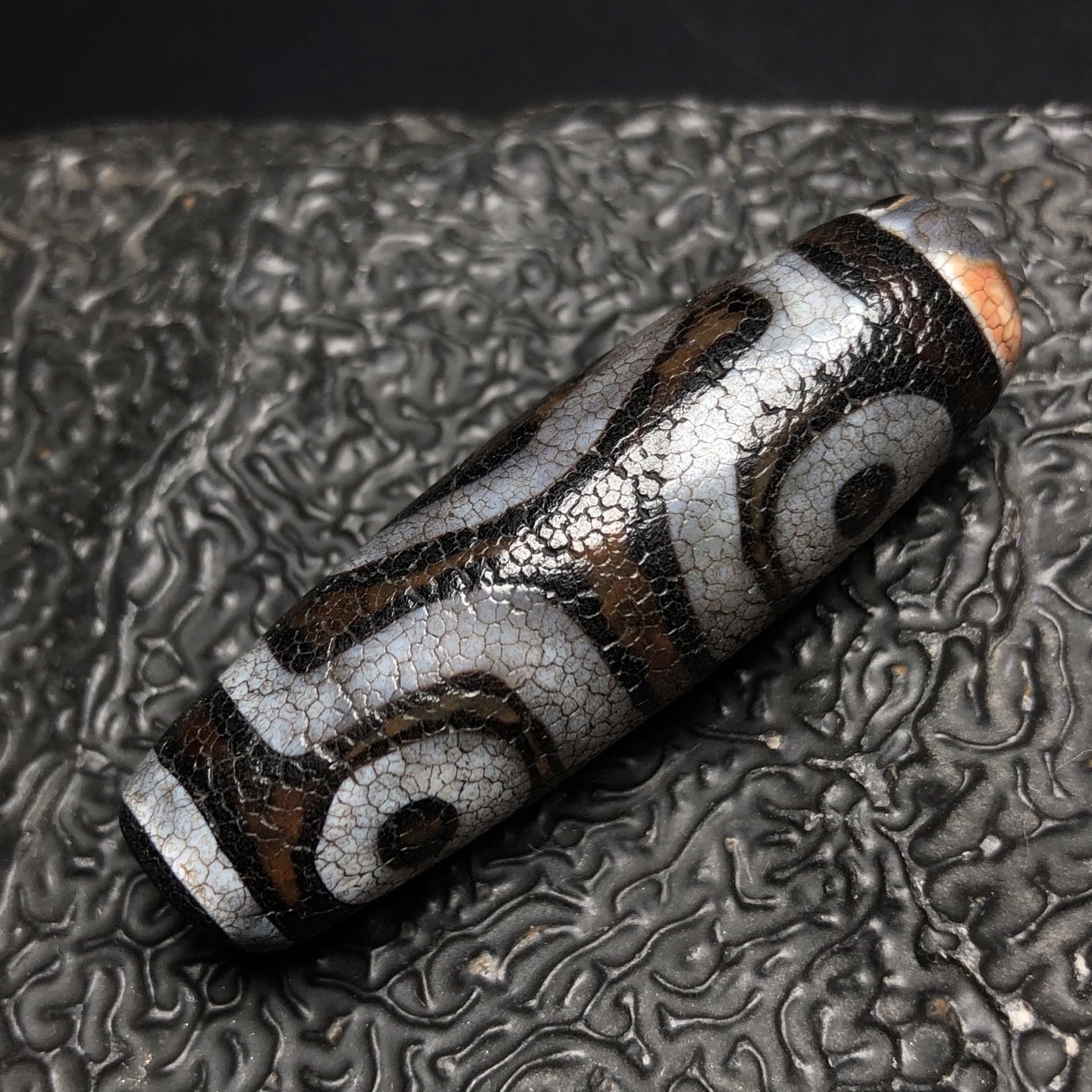 Chinese Natural Agate DZI Beads