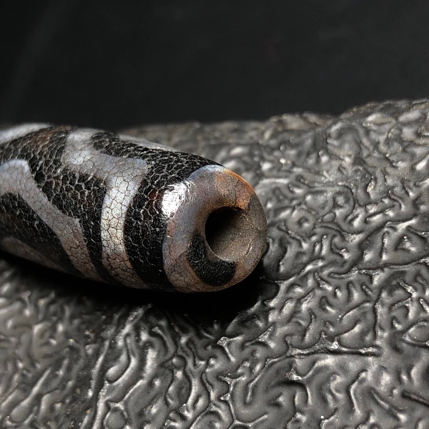 Chinese Natural Agate DZI Beads