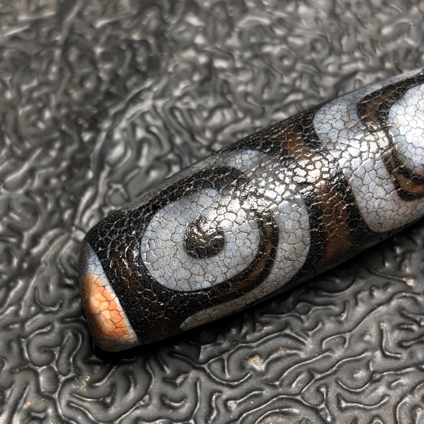 Chinese Natural Agate DZI Beads