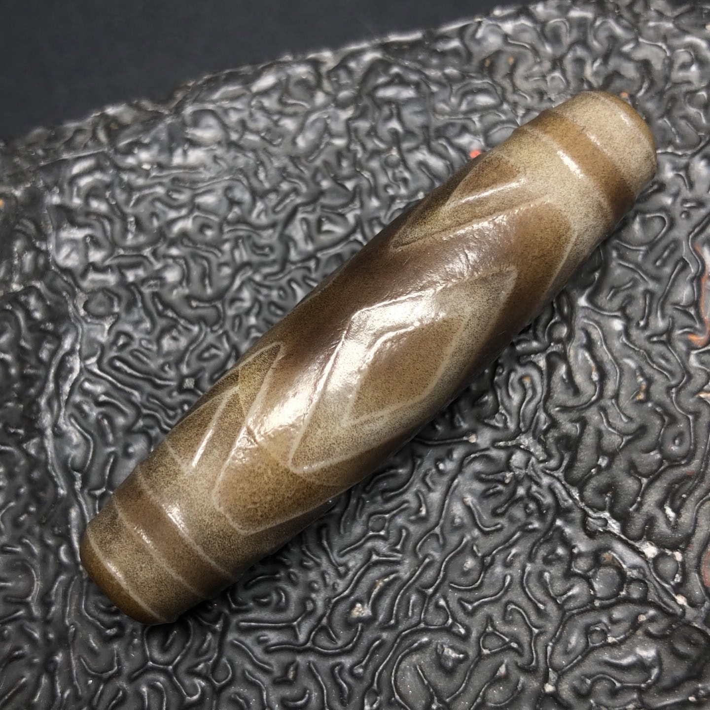 Chinese Natural Agate DZI Beads