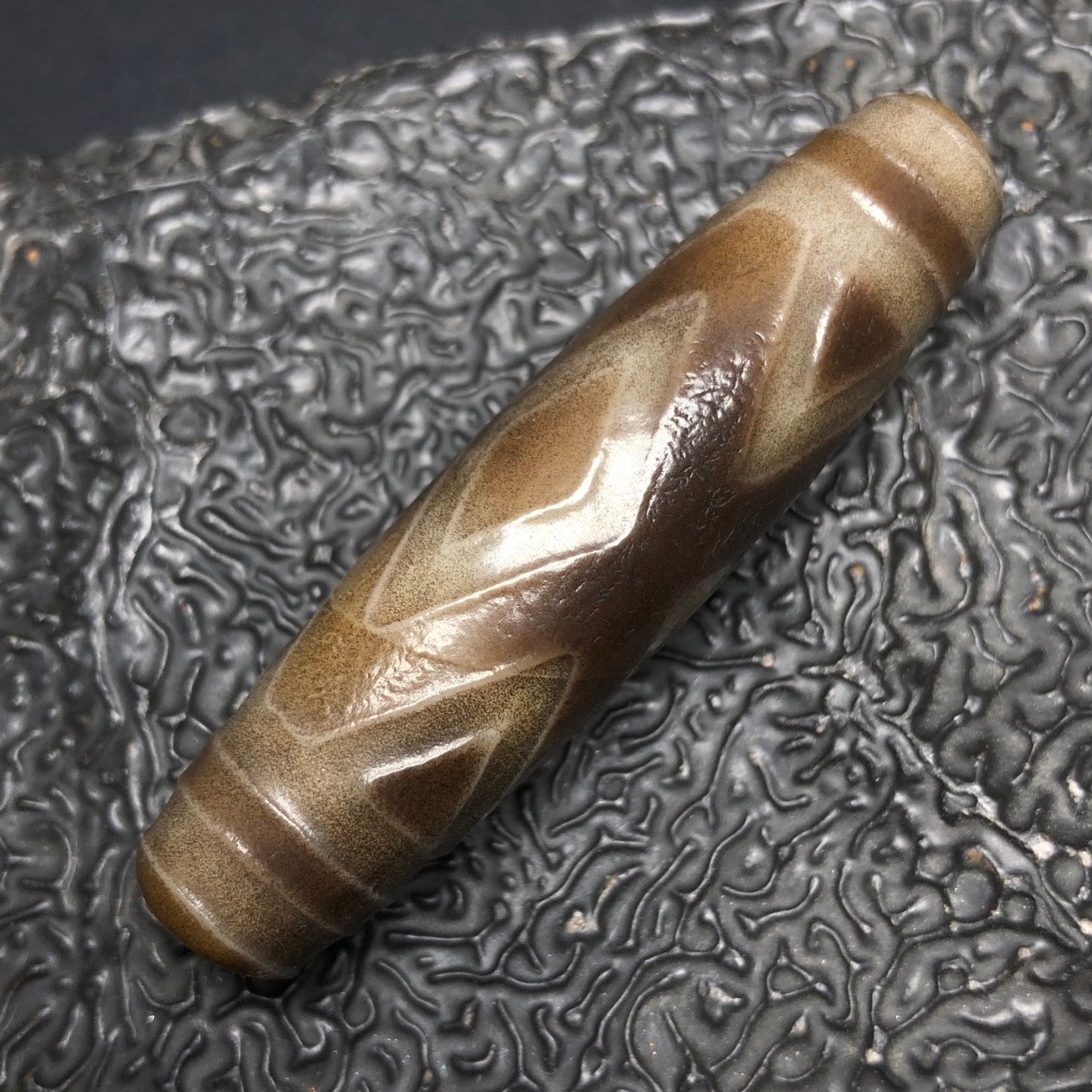 Chinese Natural Agate DZI Beads