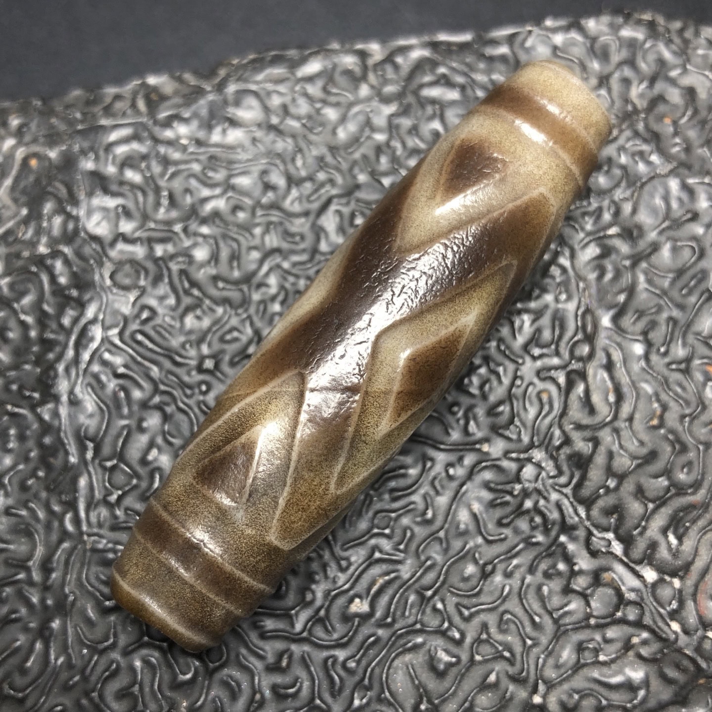 Chinese Natural Agate DZI Beads