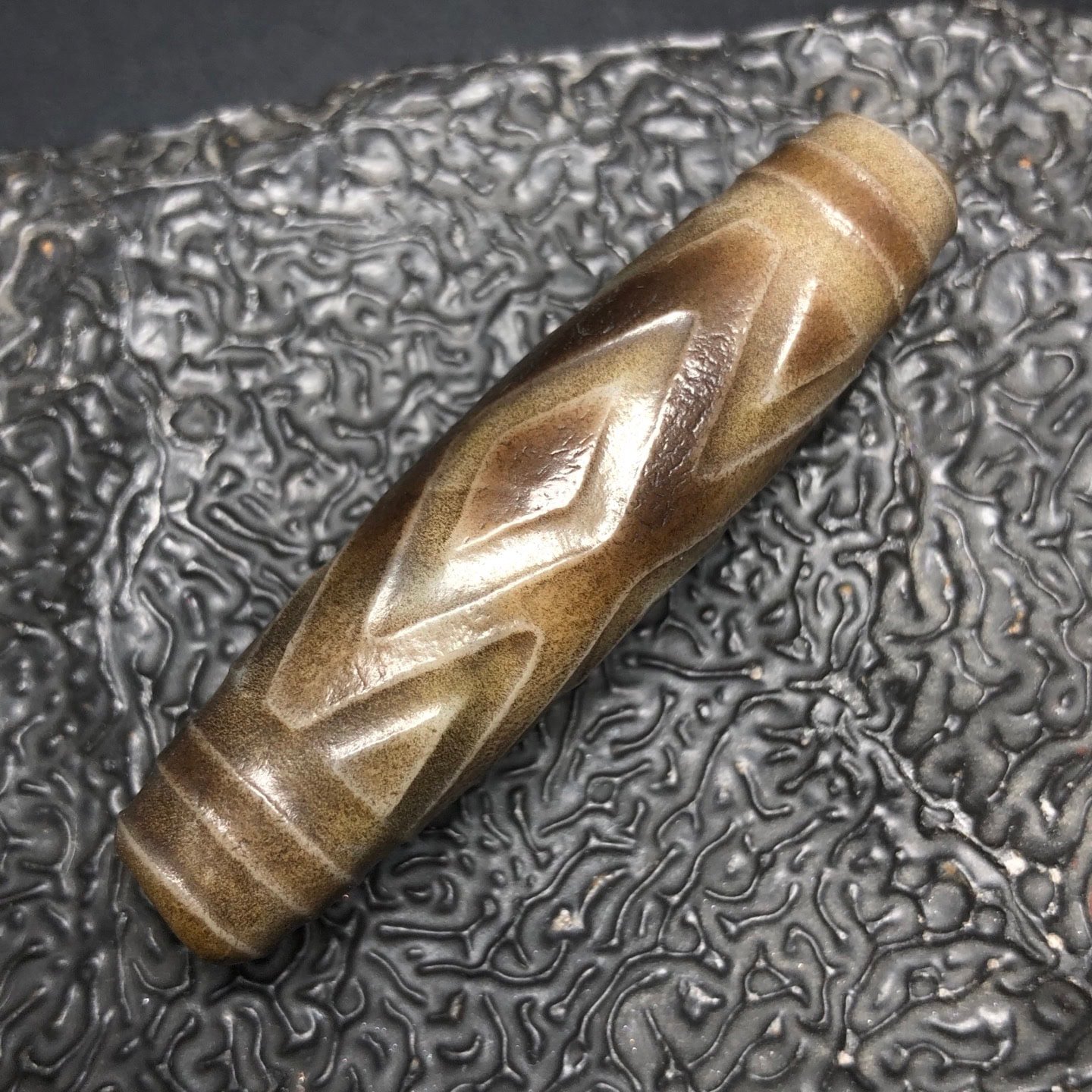 Chinese Natural Agate DZI Beads