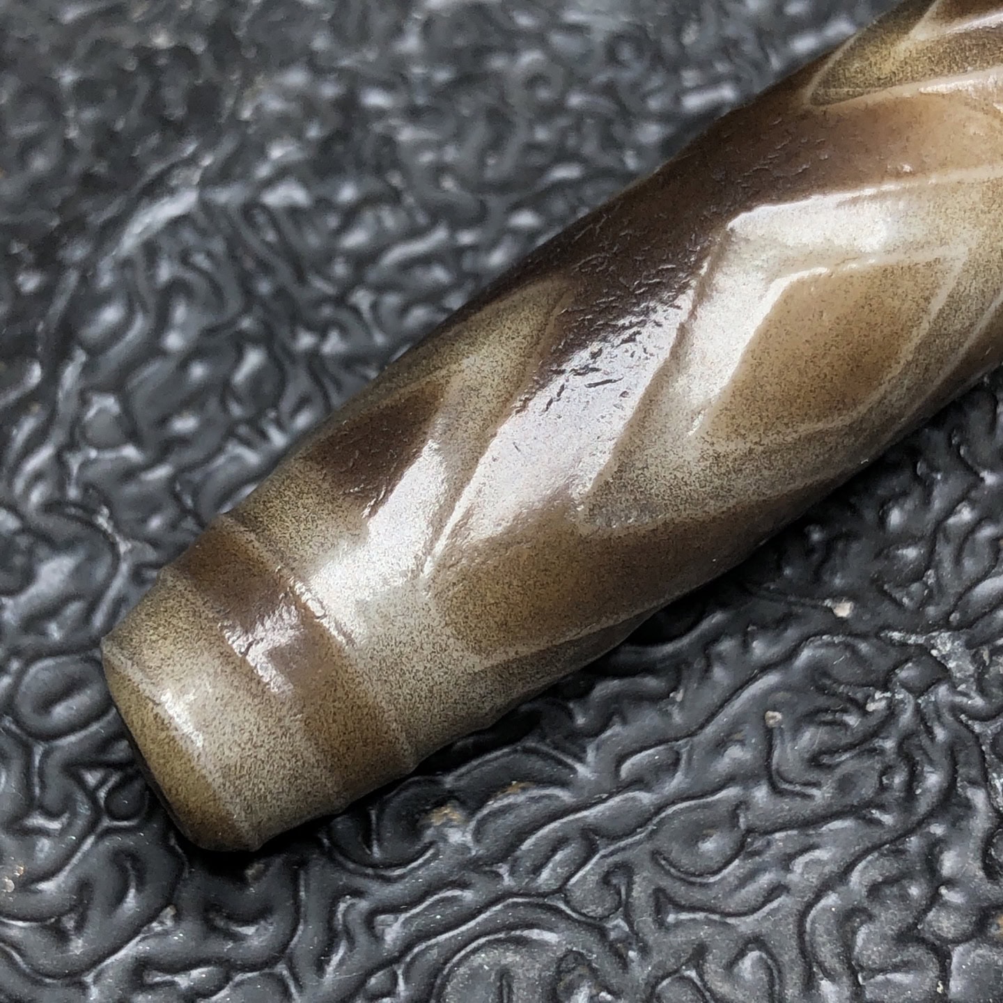 Chinese Natural Agate DZI Beads