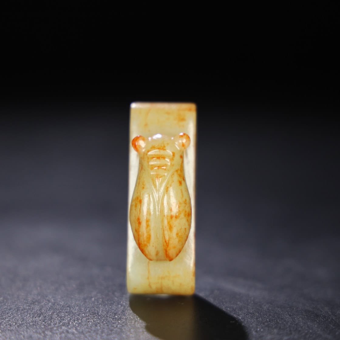 Chinese Natural Jade Carved Buckle