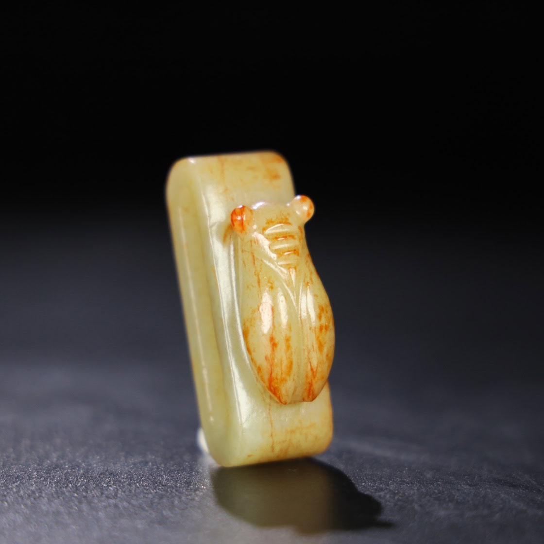 Chinese Natural Jade Carved Buckle