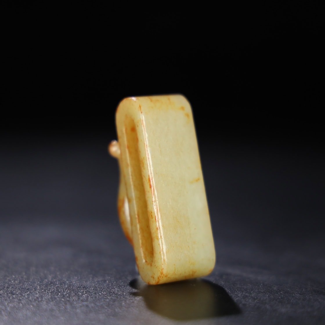 Chinese Natural Jade Carved Buckle