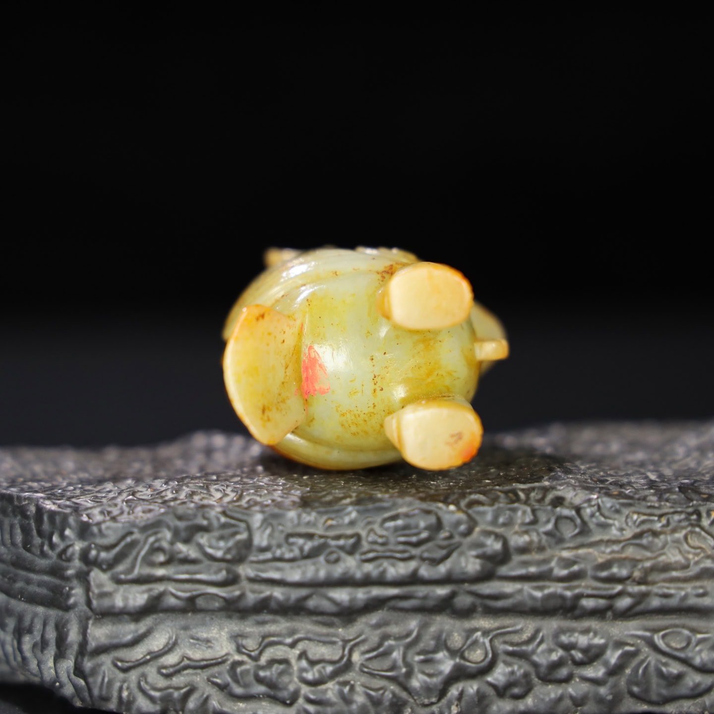Chinese Natural Jade Carved Owl Ornament