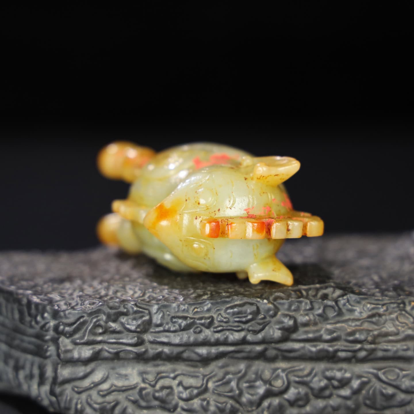 Chinese Natural Jade Carved Owl Ornament
