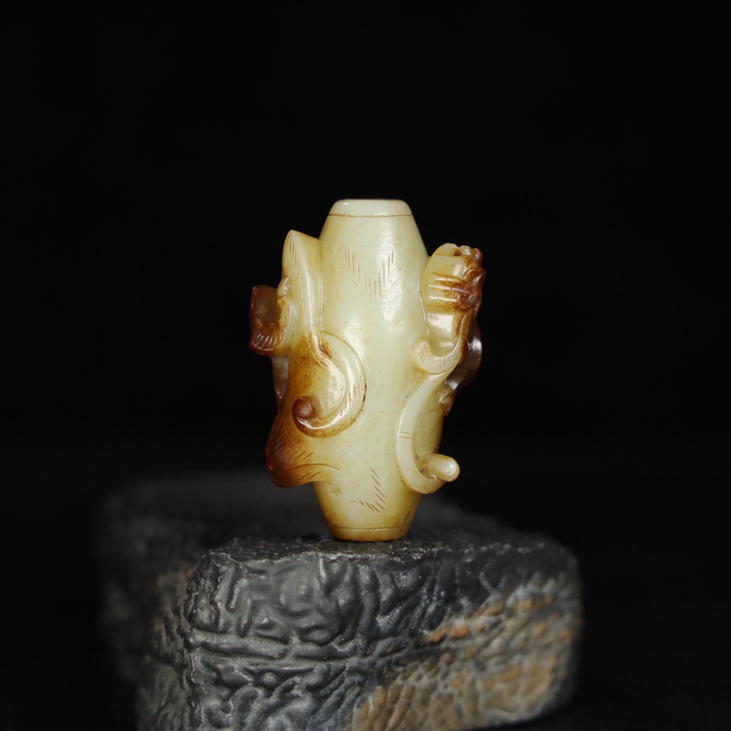 Chinese Natural Jade Carved Ornament