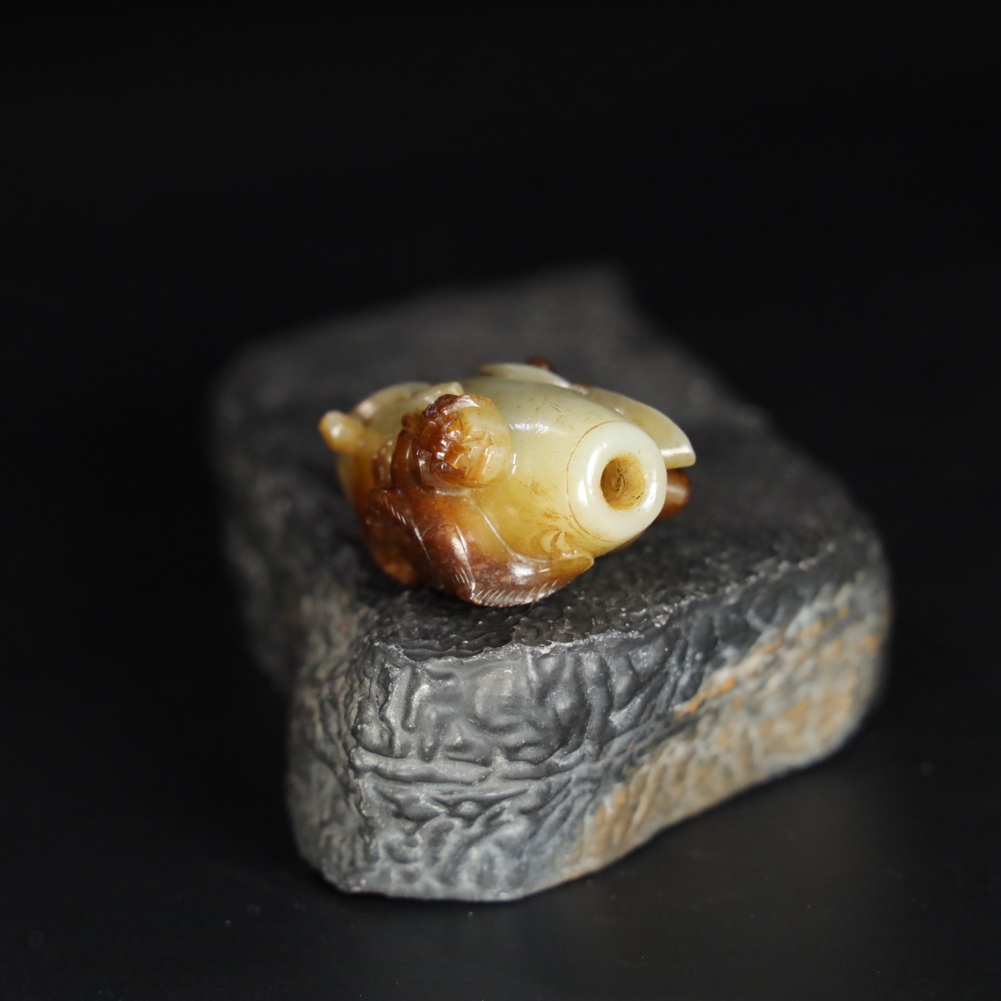 Chinese Natural Jade Carved Ornament