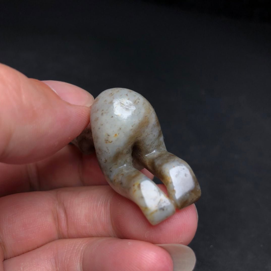 Chinese Natural Jade Carved Handles