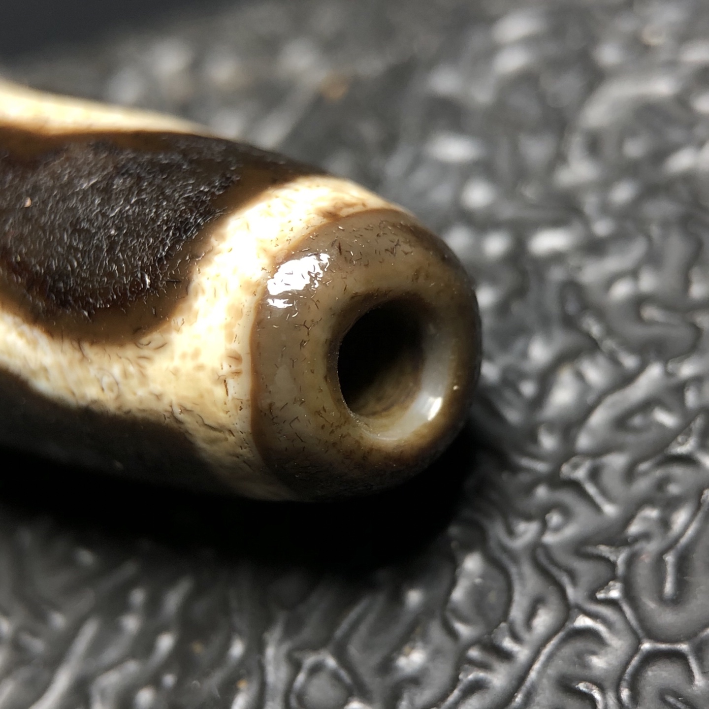 Chinese Natural Agate DZI Beads