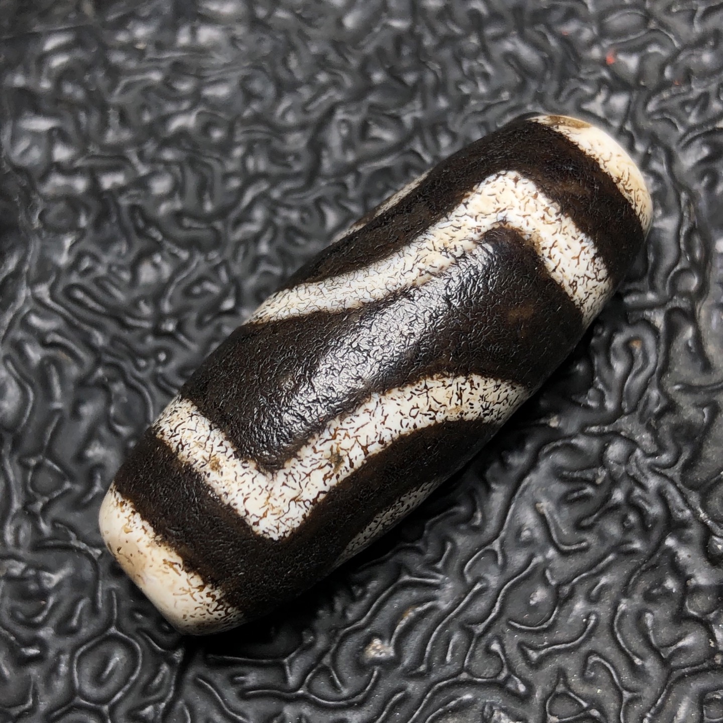 Chinese Natural Agate DZI Beads