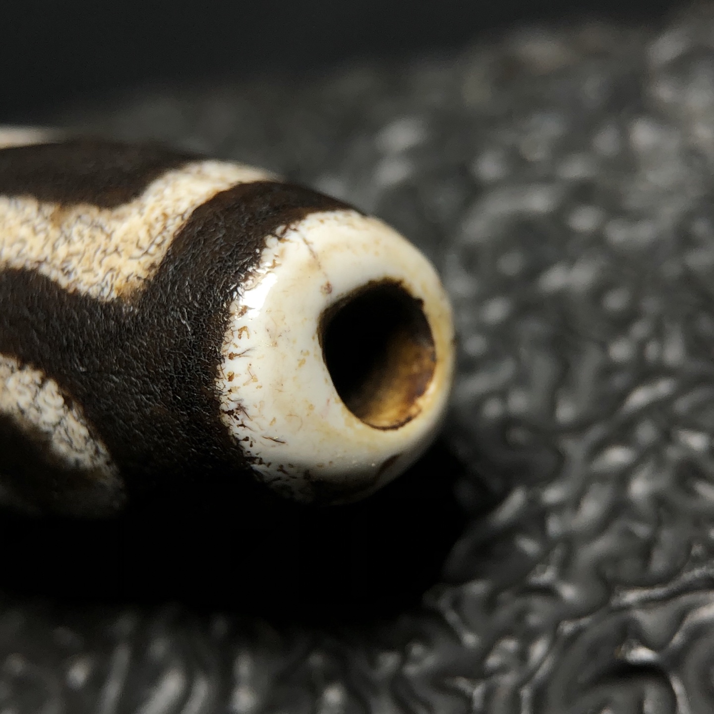 Chinese Natural Agate DZI Beads