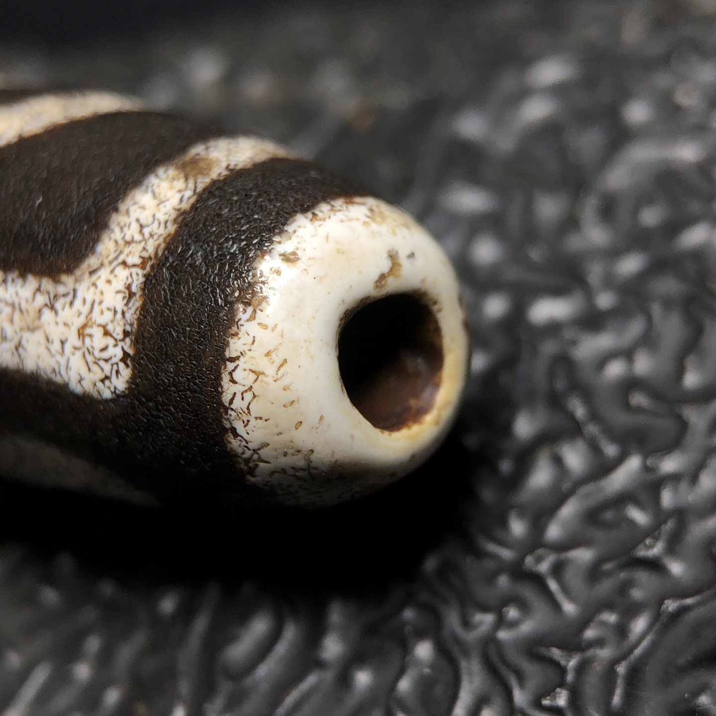 Chinese Natural Agate DZI Beads