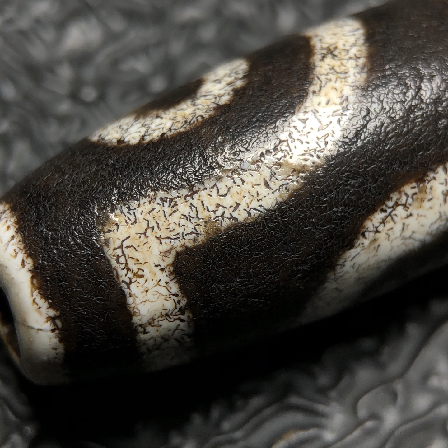 Chinese Natural Agate DZI Beads