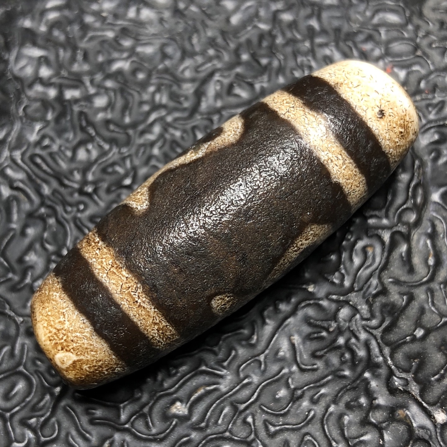 Chinese Natural Agate DZI Beads