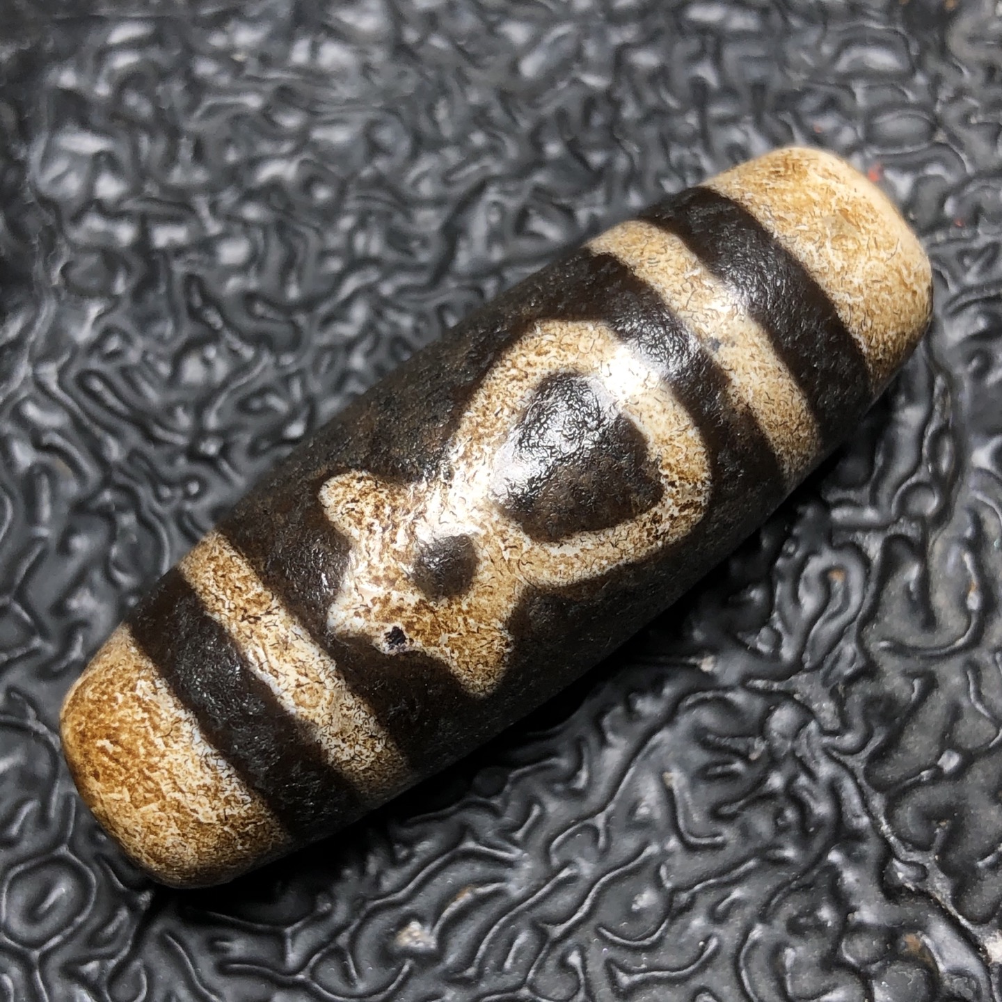 Chinese Natural Agate DZI Beads