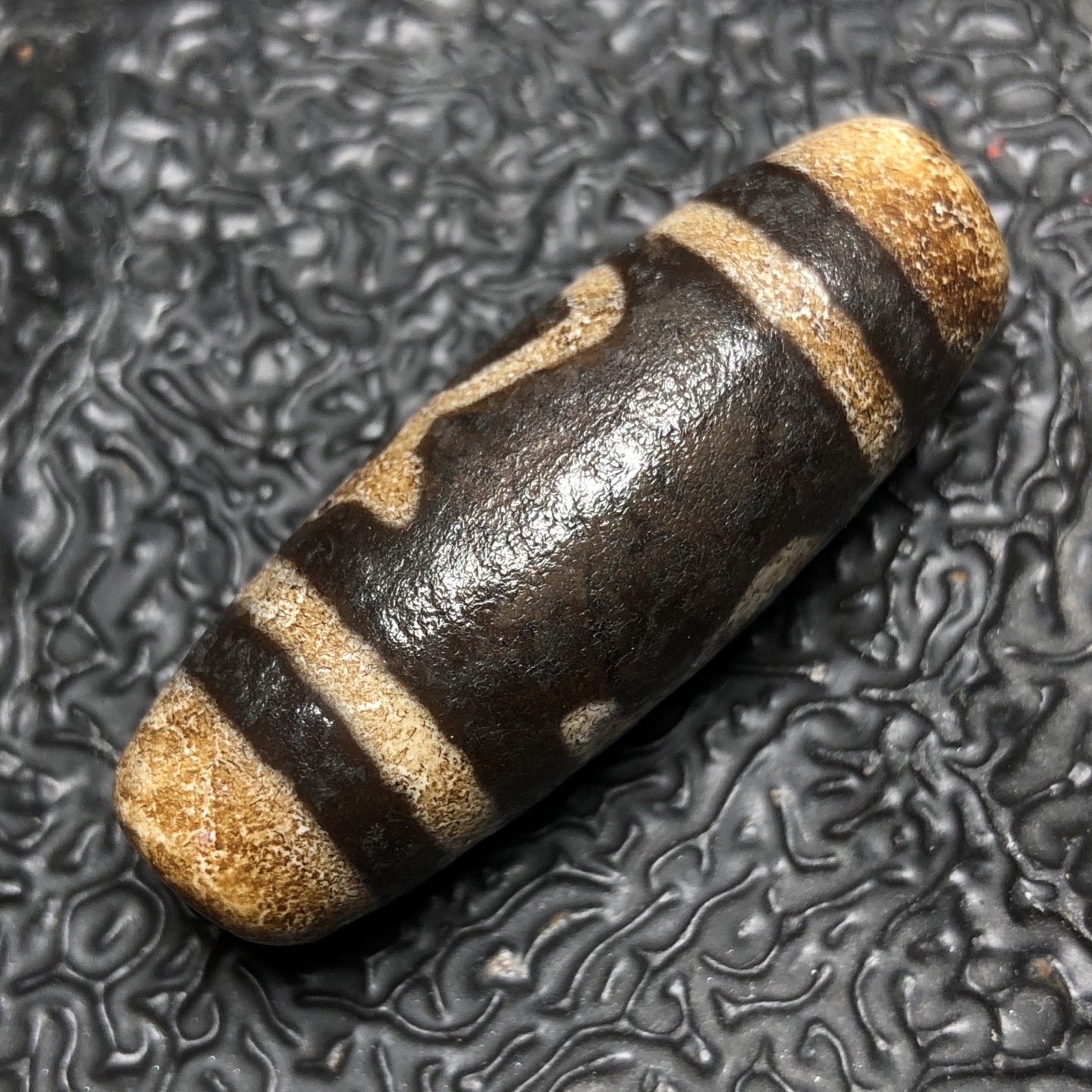 Chinese Natural Agate DZI Beads
