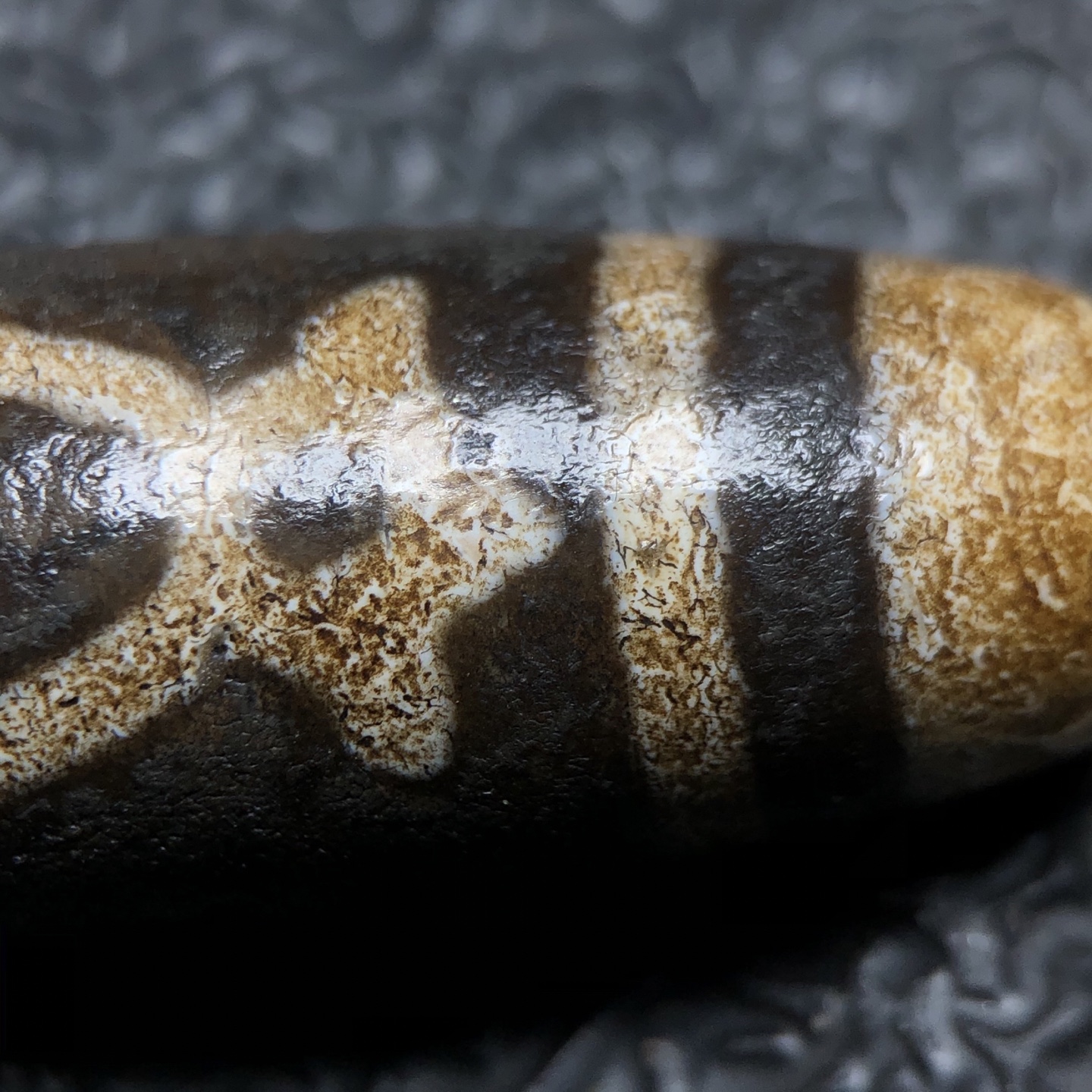 Chinese Natural Agate DZI Beads
