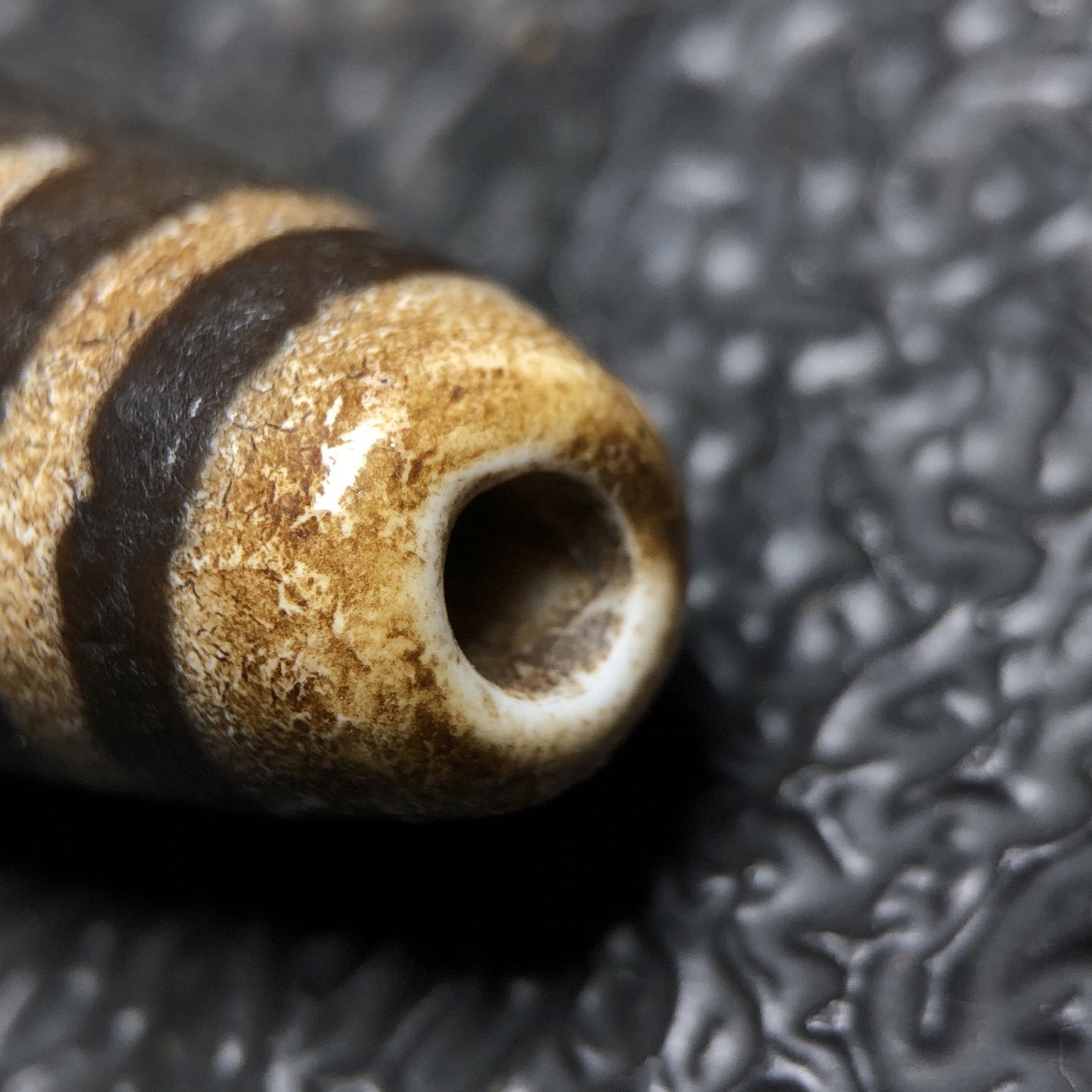 Chinese Natural Agate DZI Beads