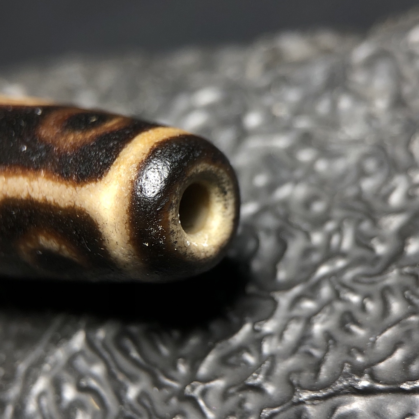 Chinese Natural Agate DZI Beads