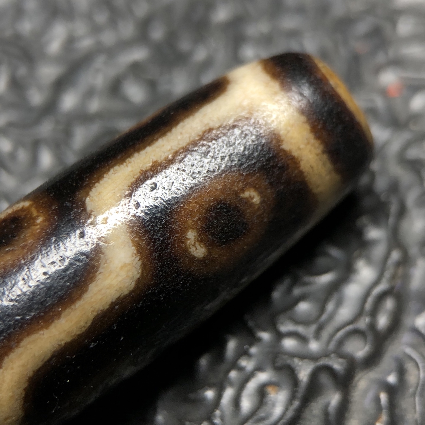 Chinese Natural Agate DZI Beads