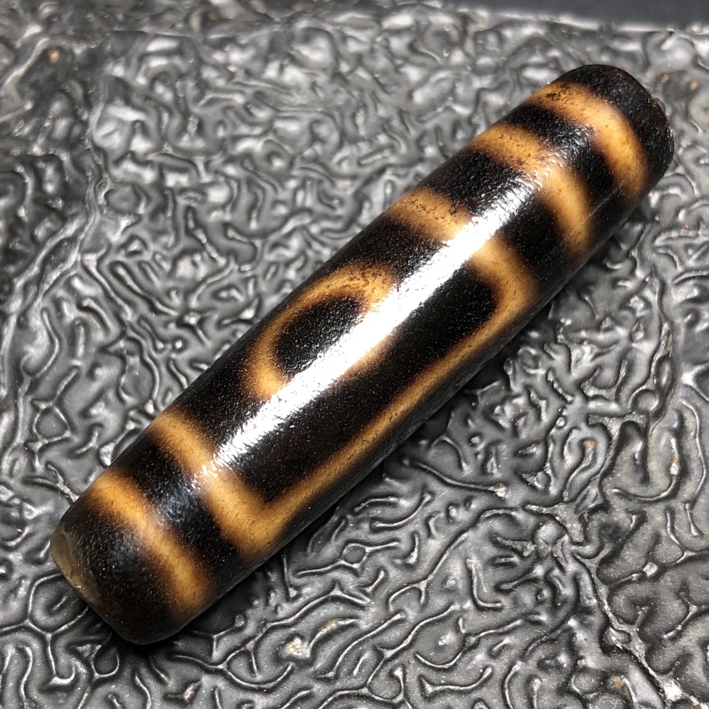Chinese Natural Agate DZI Beads