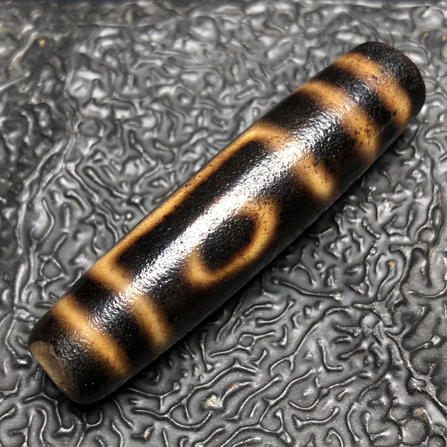 Chinese Natural Agate DZI Beads