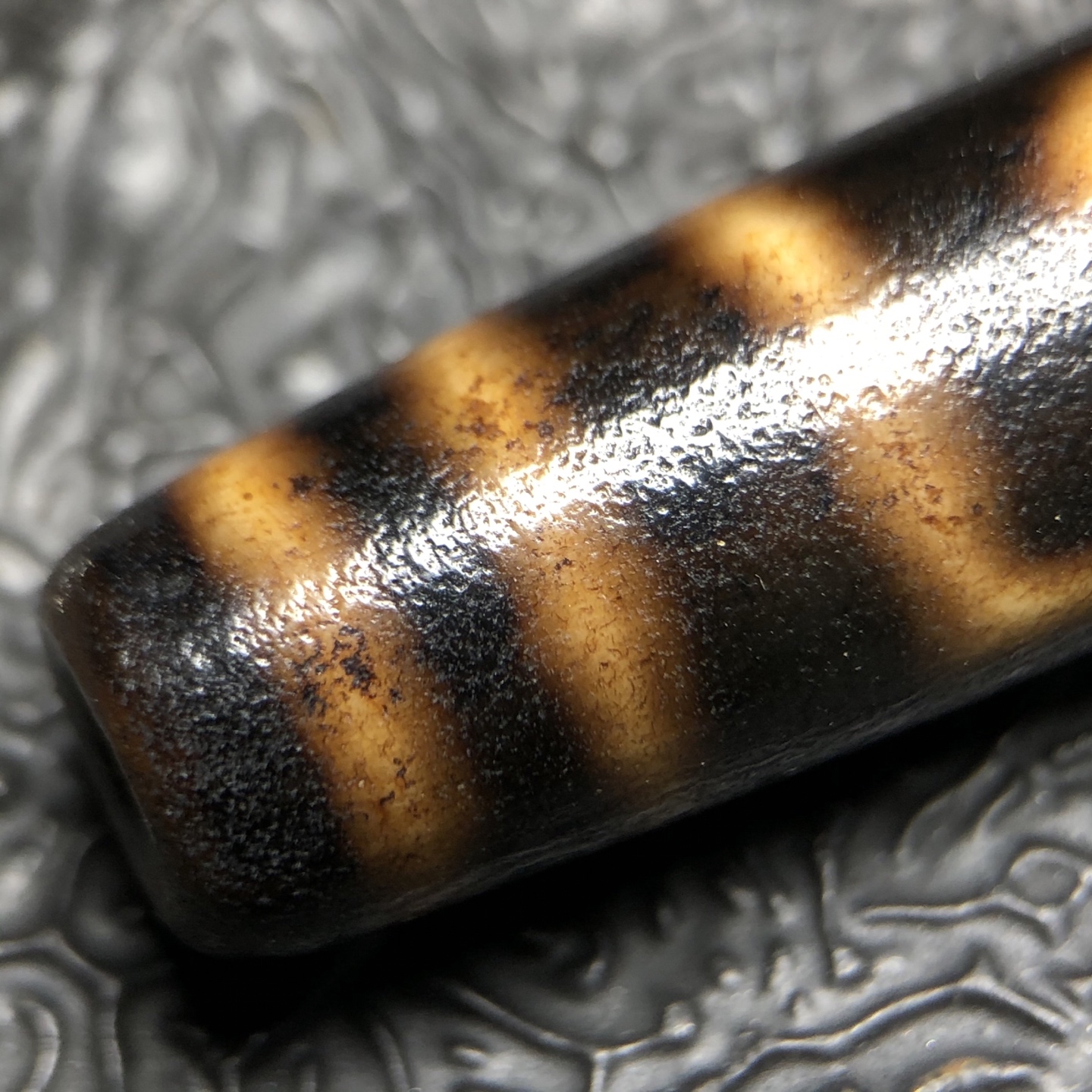 Chinese Natural Agate DZI Beads
