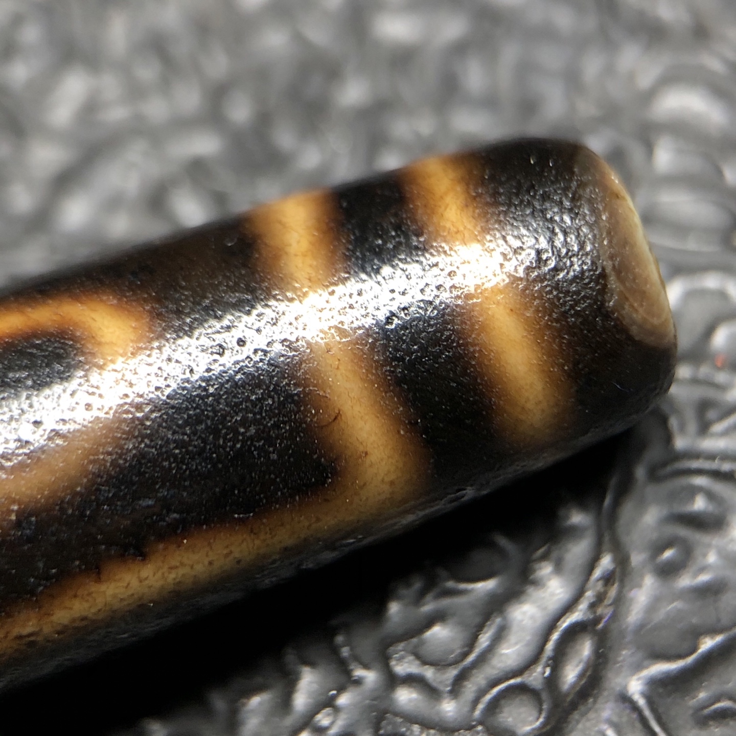 Chinese Natural Agate DZI Beads