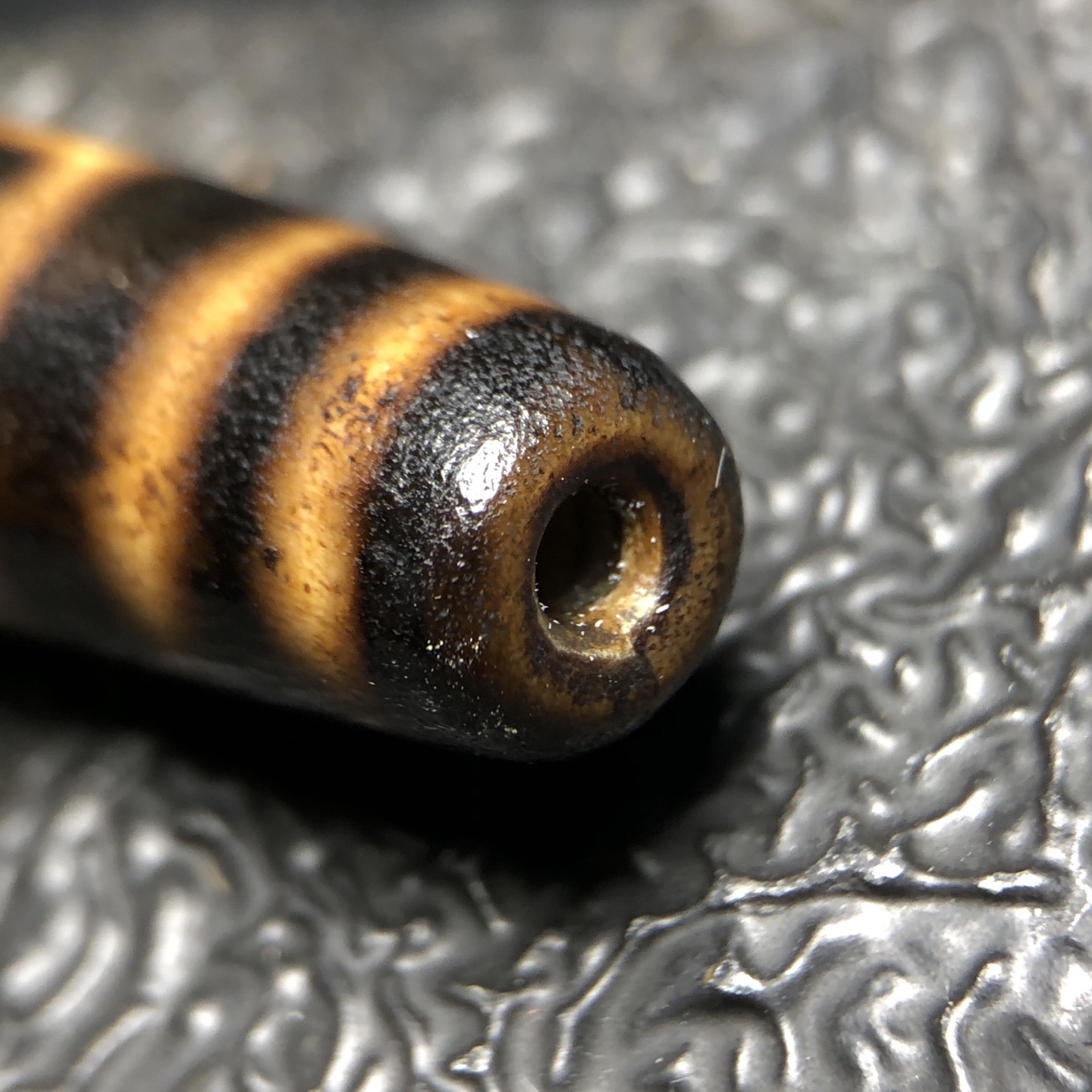 Chinese Natural Agate DZI Beads