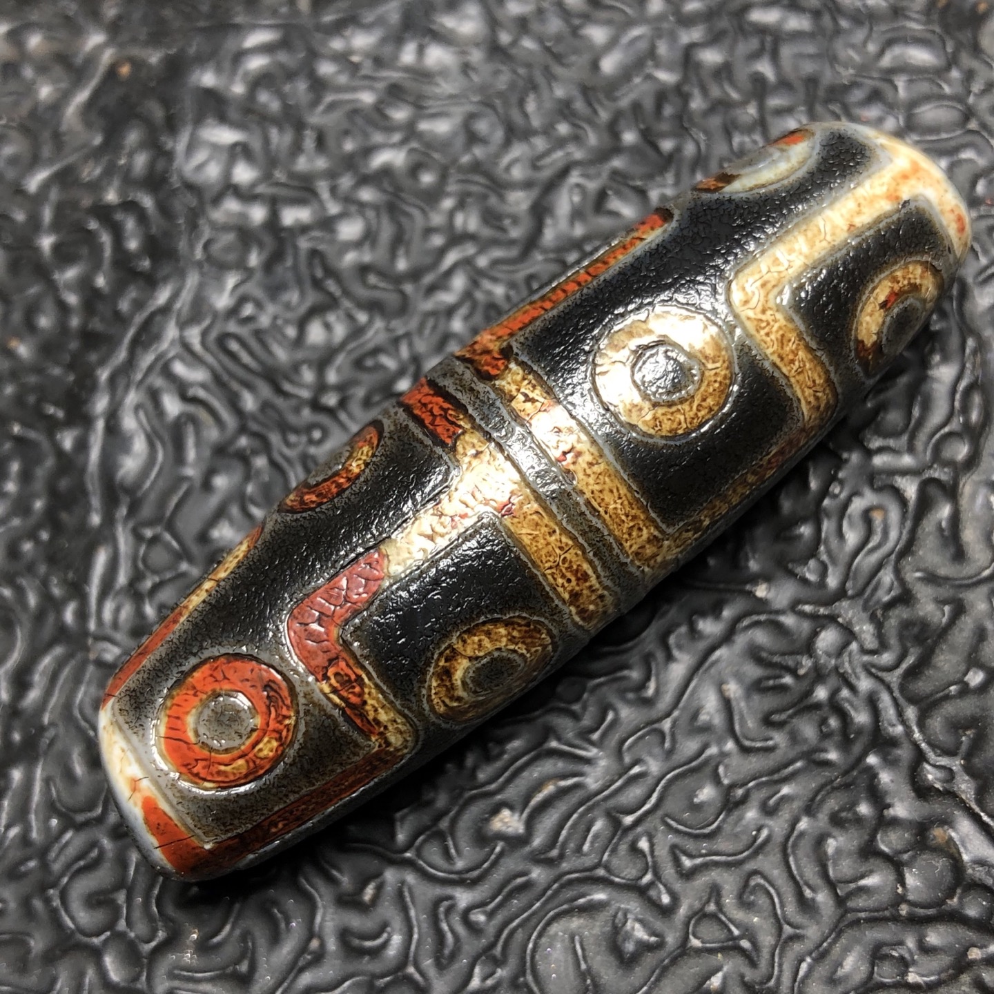 Chinese Natural Agate DZI Beads