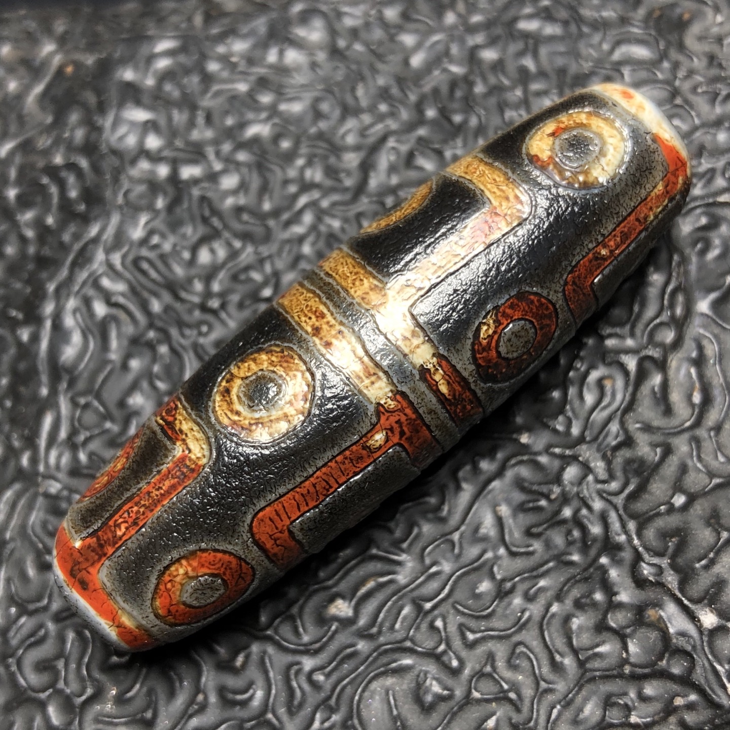 Chinese Natural Agate DZI Beads