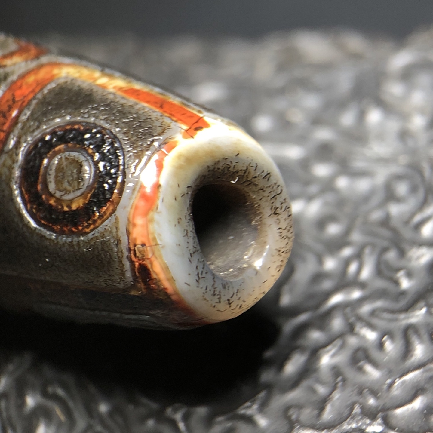Chinese Natural Agate DZI Beads