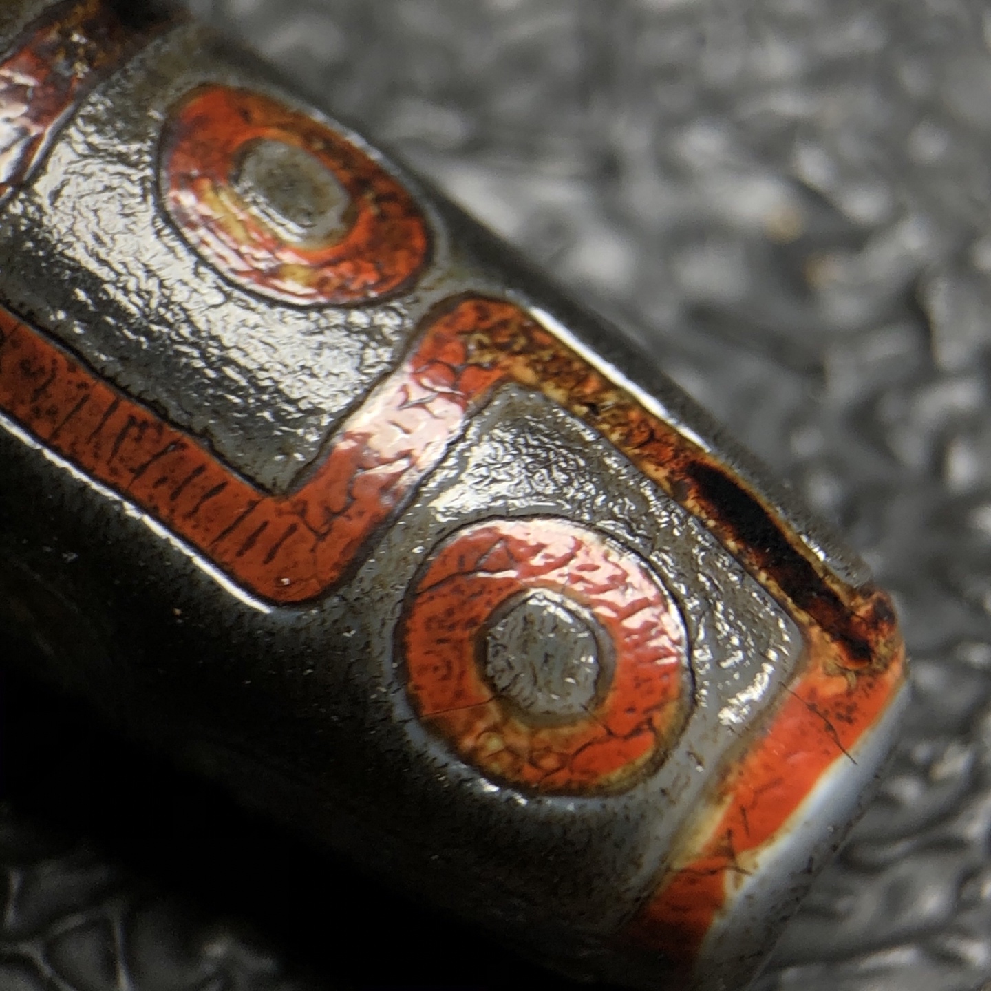 Chinese Natural Agate DZI Beads