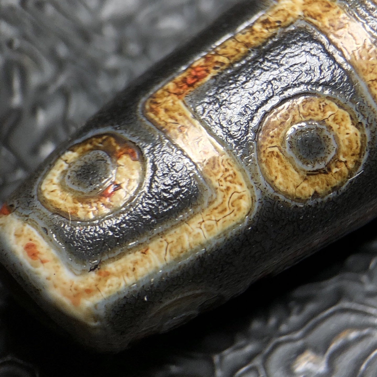 Chinese Natural Agate DZI Beads