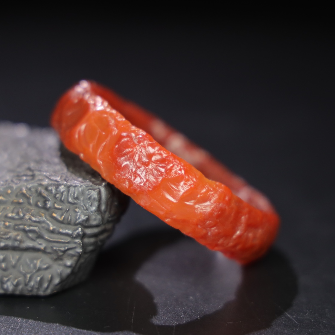 Chinese Natural Jade Carved bracelet